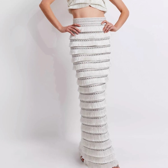 PatBo Metallic Fringe Top - Picture 3 of 3